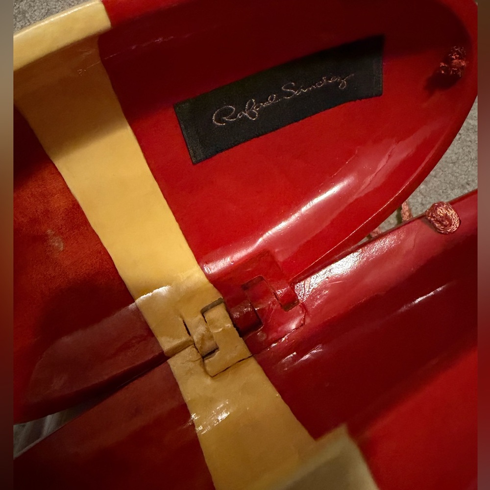 Vintage Rafael Sanchez Lacquered Wood Bag - Picture 3 of 5